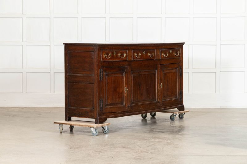 English George III Oak Dresser Base photo for sale