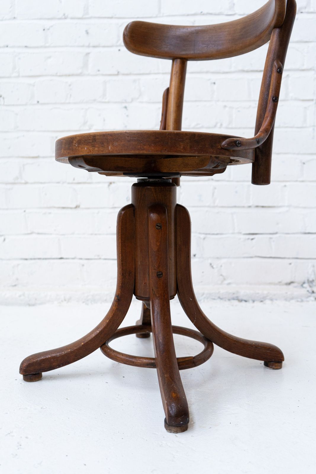 1930s Danish Industrial Swivel Chair Manufactured By Knud Engsig photo for sale