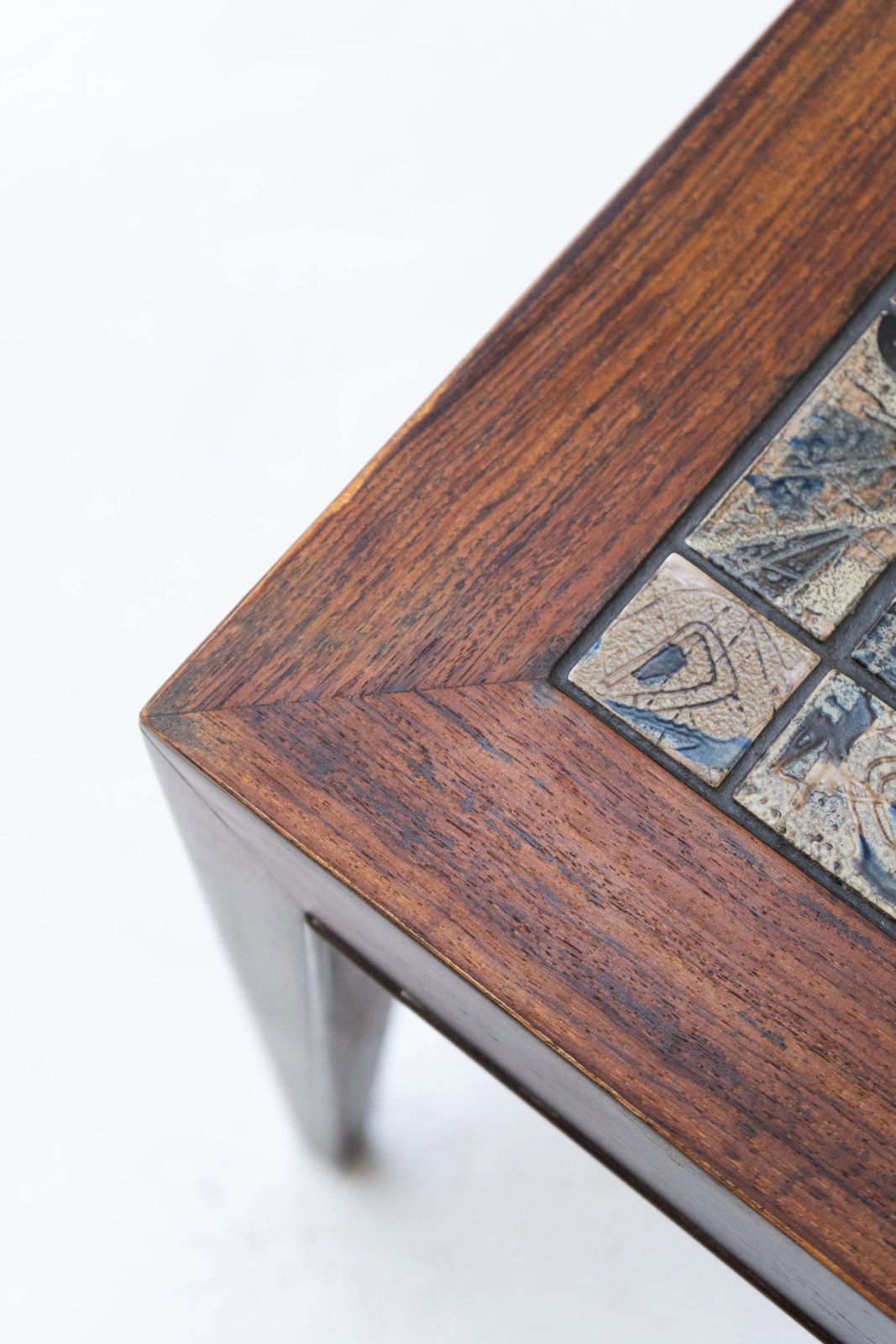 photo furniture Severin Hansen Rosewood Coffee Table With Tiles By Nils Thorsson