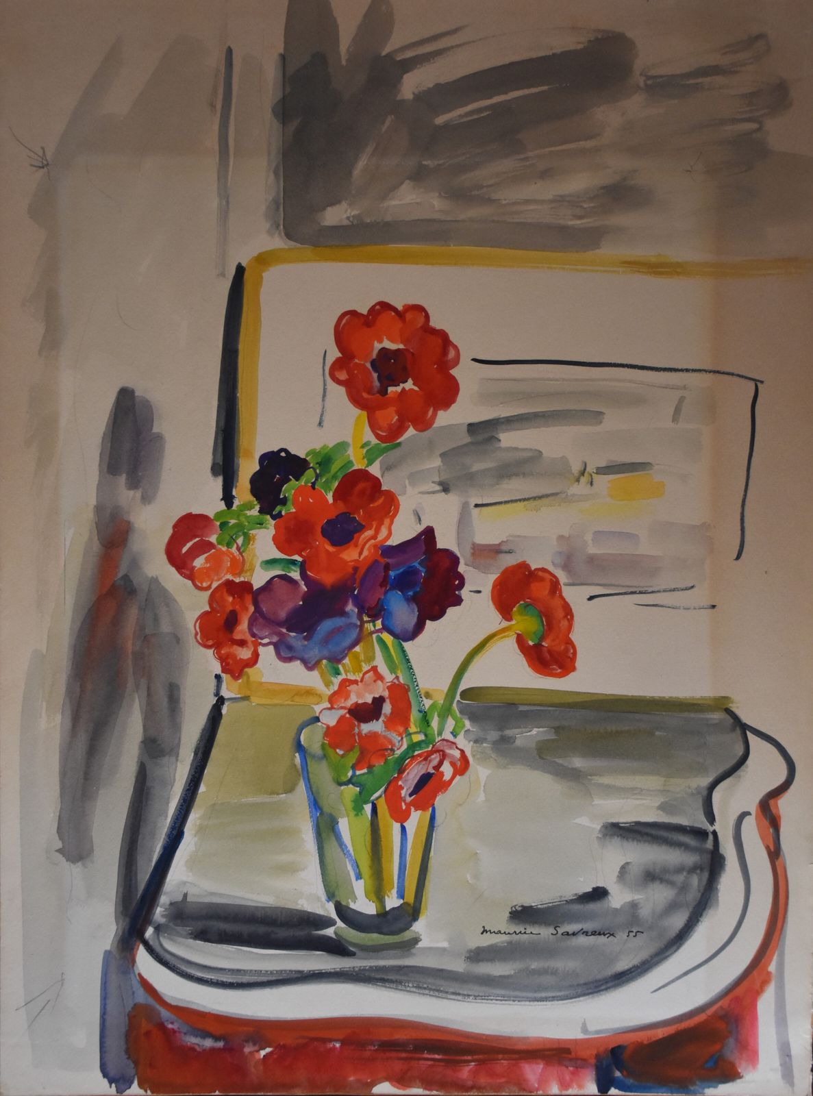Maurice Savreux, Bouquet Of Flowers (1955)