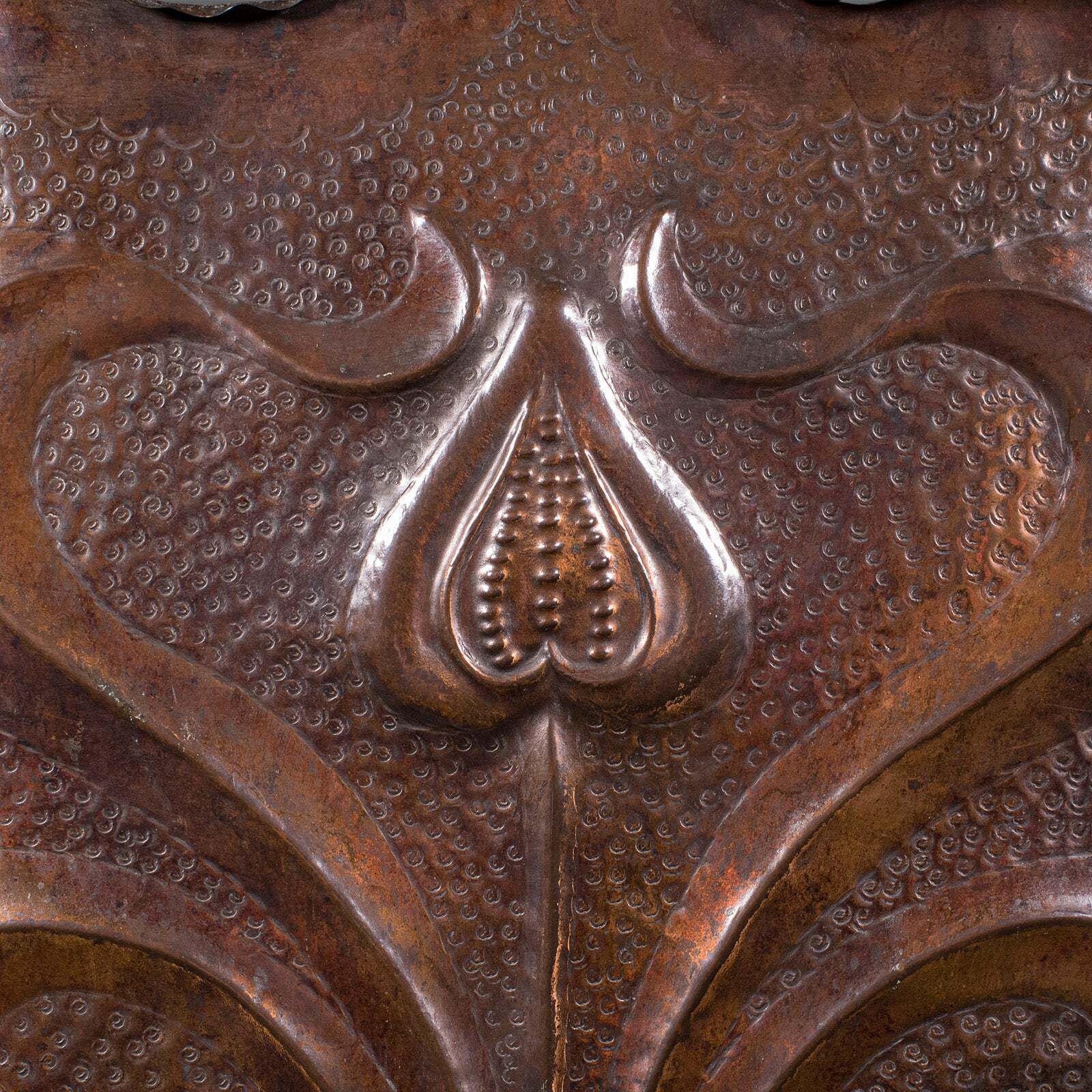 photo furniture Antique Fire Screen, Art Nouveau, French, Fireplace Reflector, Copper, Victorian
