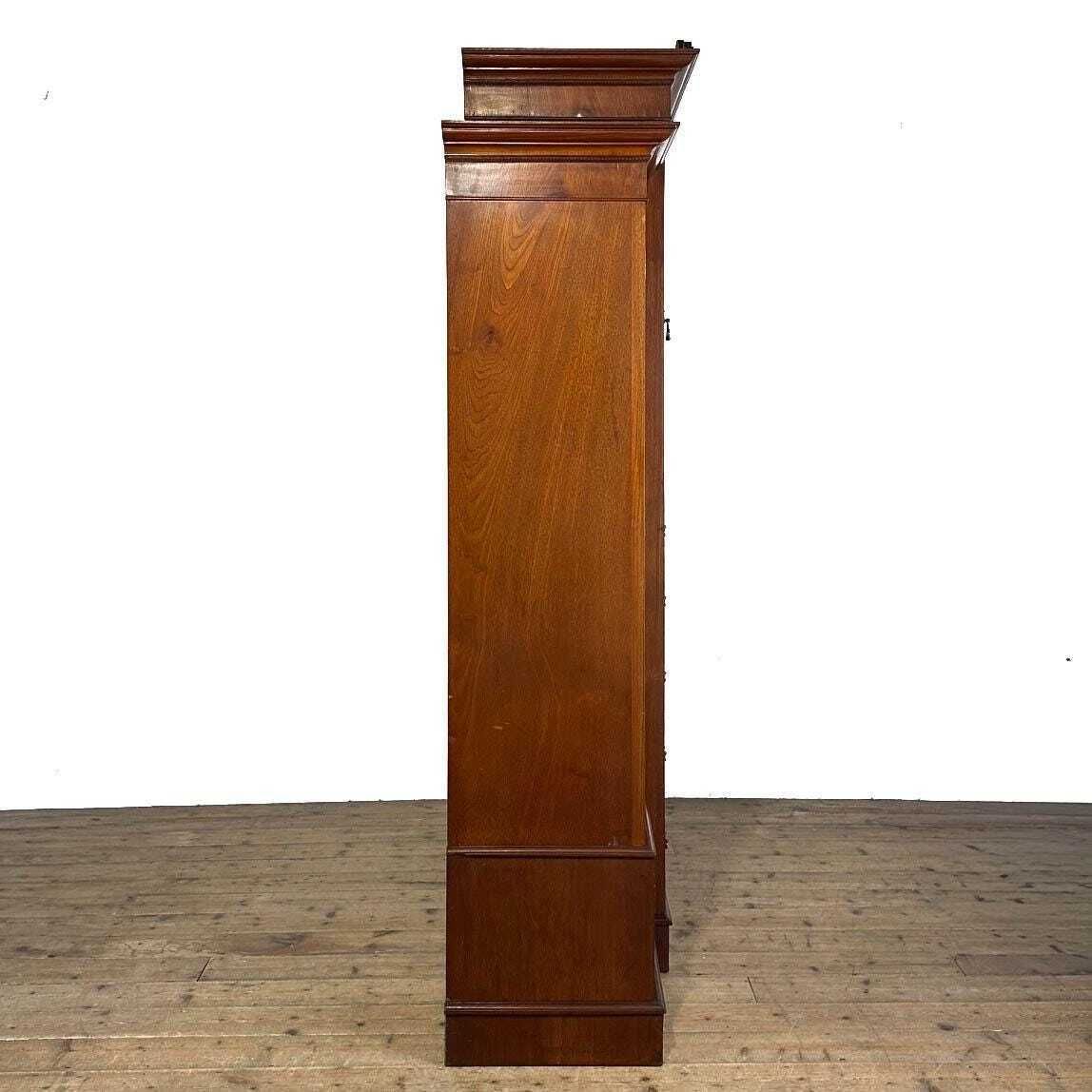 Antique Victorian Walnut Triple Compactum Wardrobe photo vinterior