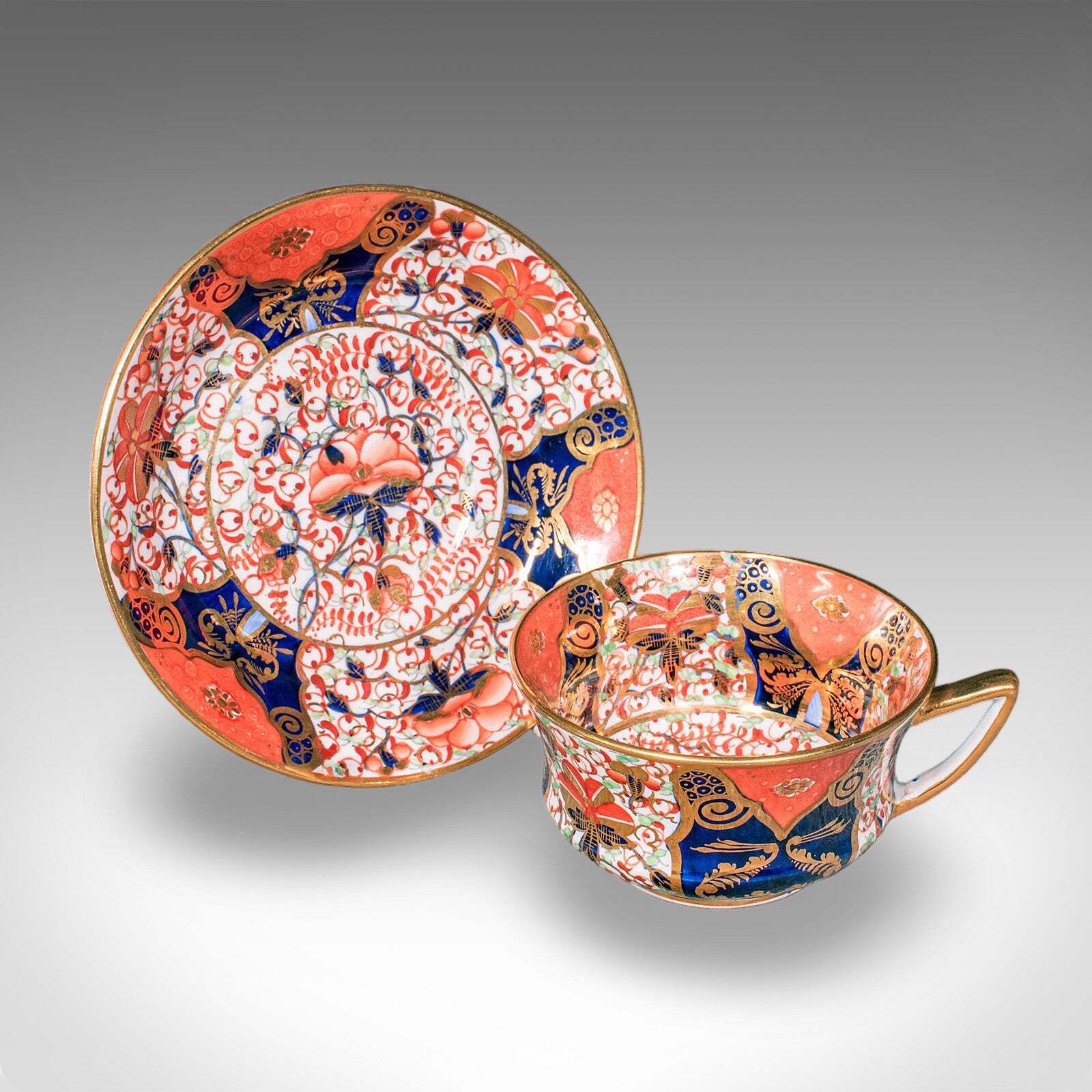 photo furniture Antique 10 Person Afternoon Tea Service, English, Cup, Saucer, Bowl, Victorian