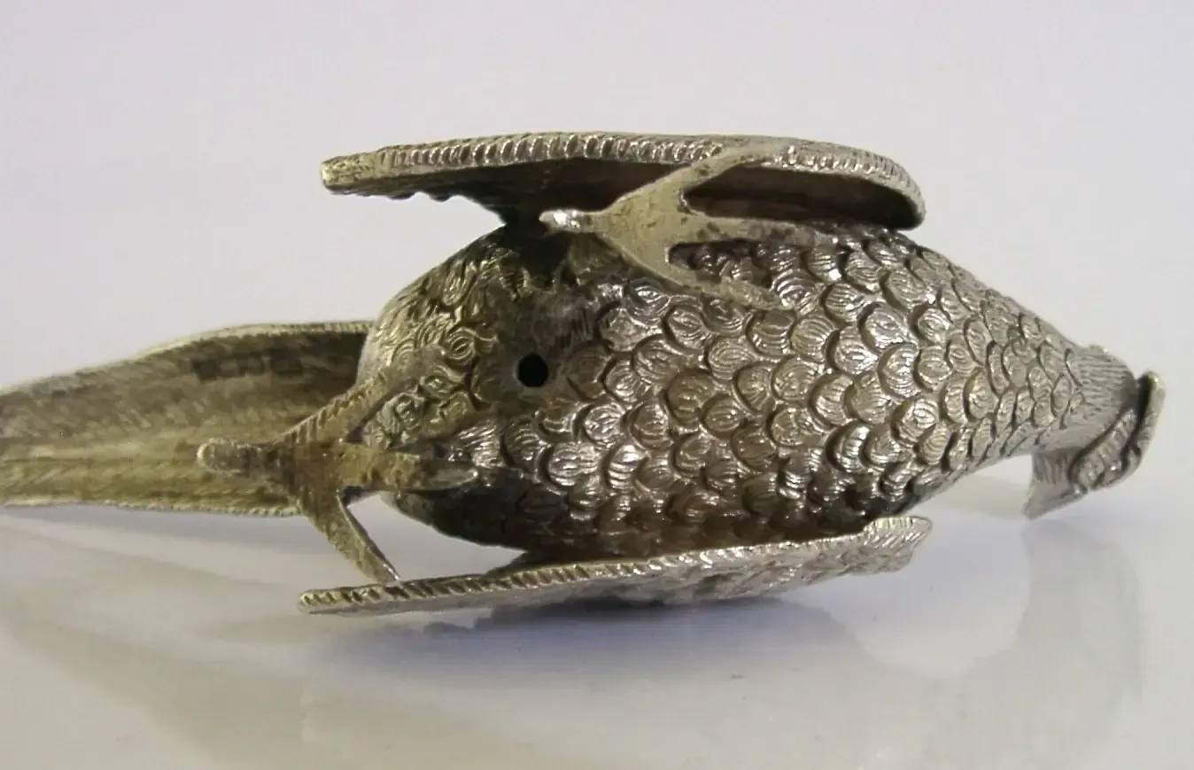 photo for sale Figurine de faisan en argent sterling 200 g, Sheffield 1998, chasse