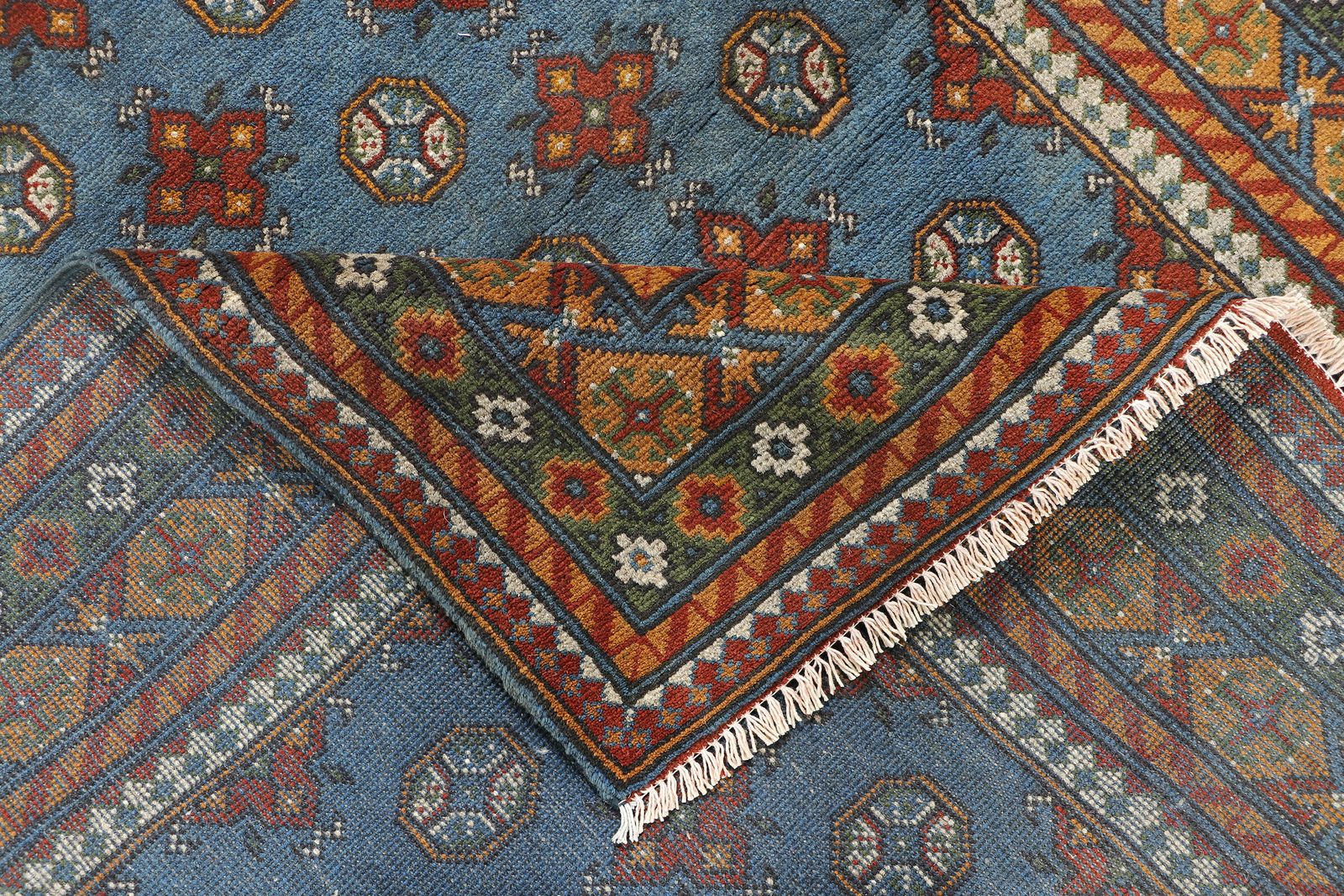 5x7 Afghan Bokhara Hand Knotted Traditional Rug photo vinterior