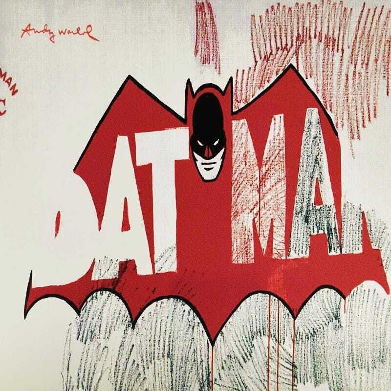 1980s Andy Warhol "Batman" Limited Edition Lithograph By Cmoa Numbered In Pencil. photo furniture