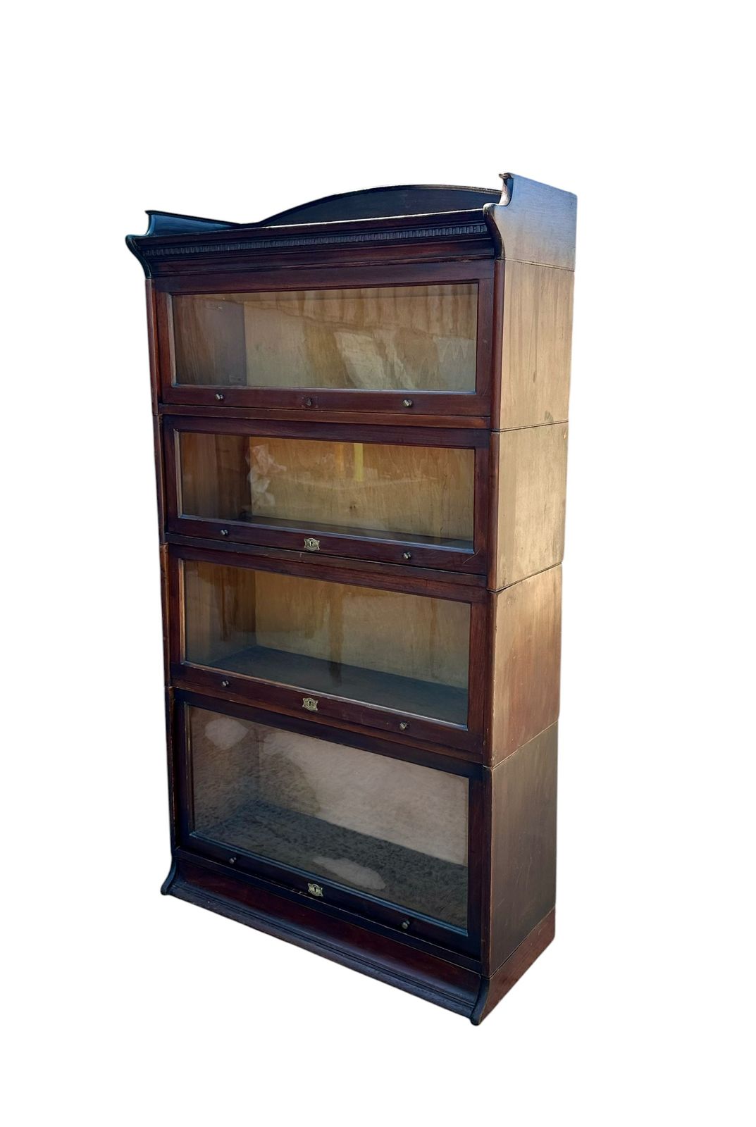 Antique Harris Lebus Mahogany Barrister Bookcase photo for sale