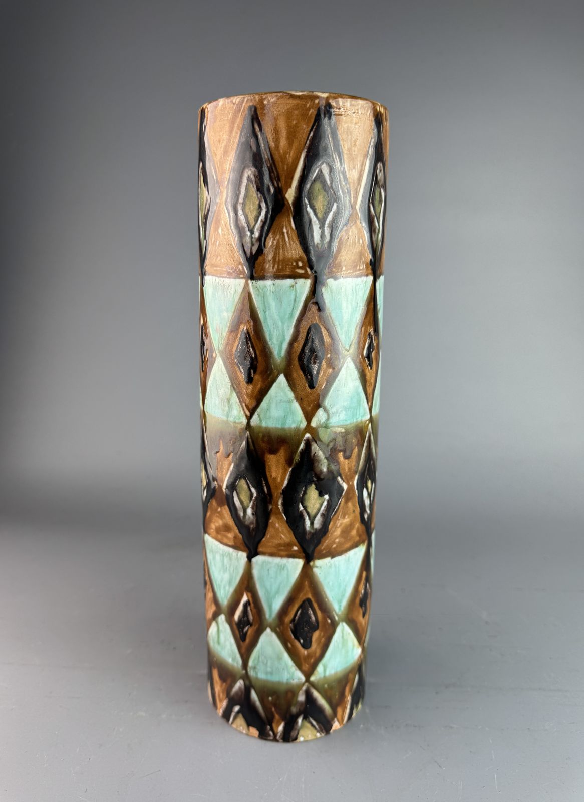 Elio Schiavon Italy Mid Century Pottery Studio Vase 1960s