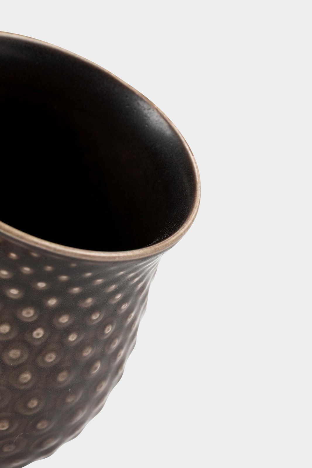 Nils Thorsson For Alumina Royal Copenhagen, Faience Vase, Brown Solbjerg Series, Denmark, 30s photo 312.0