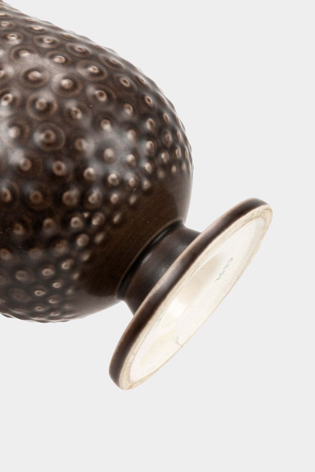 Nils Thorsson For Alumina Royal Copenhagen, Faience Vase, Brown Solbjerg Series, Denmark, 30s photo vintage