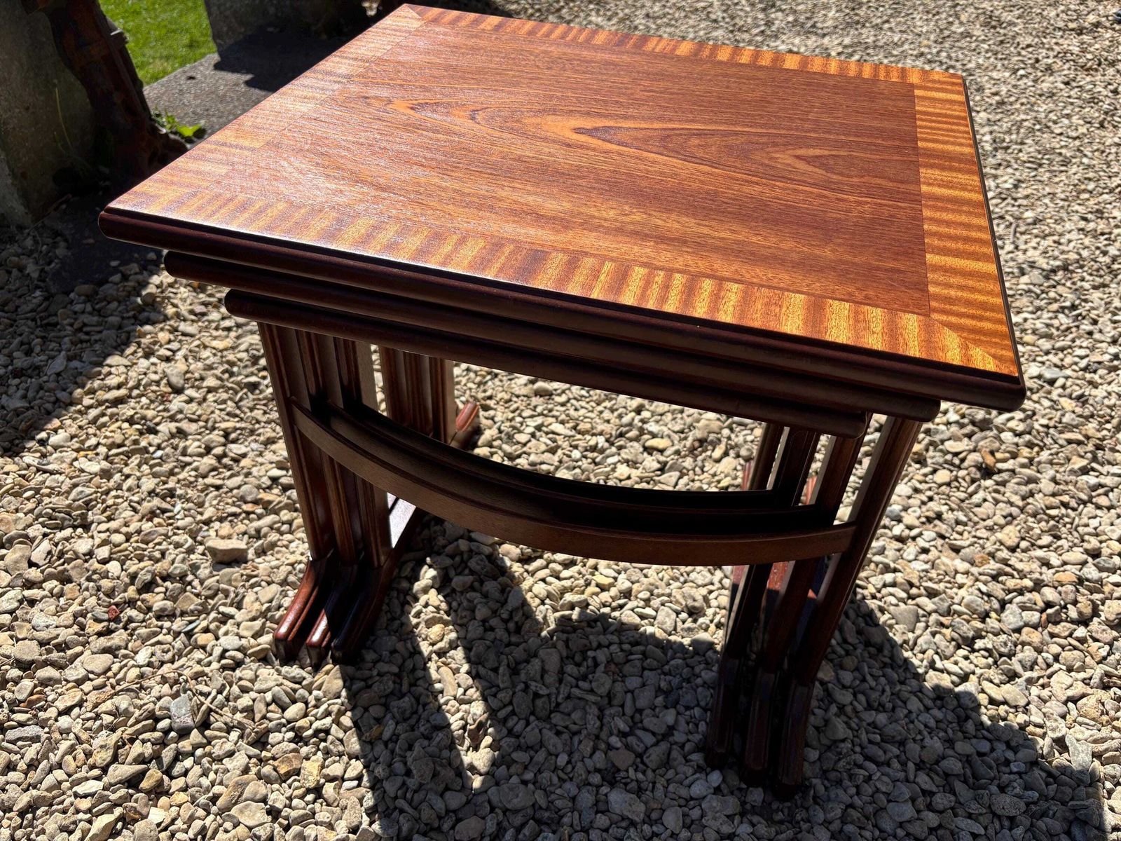 Midcentury G Plan Fresco Nest Of Tables With Curved Stretchers 3 Tables Uk photo buy
