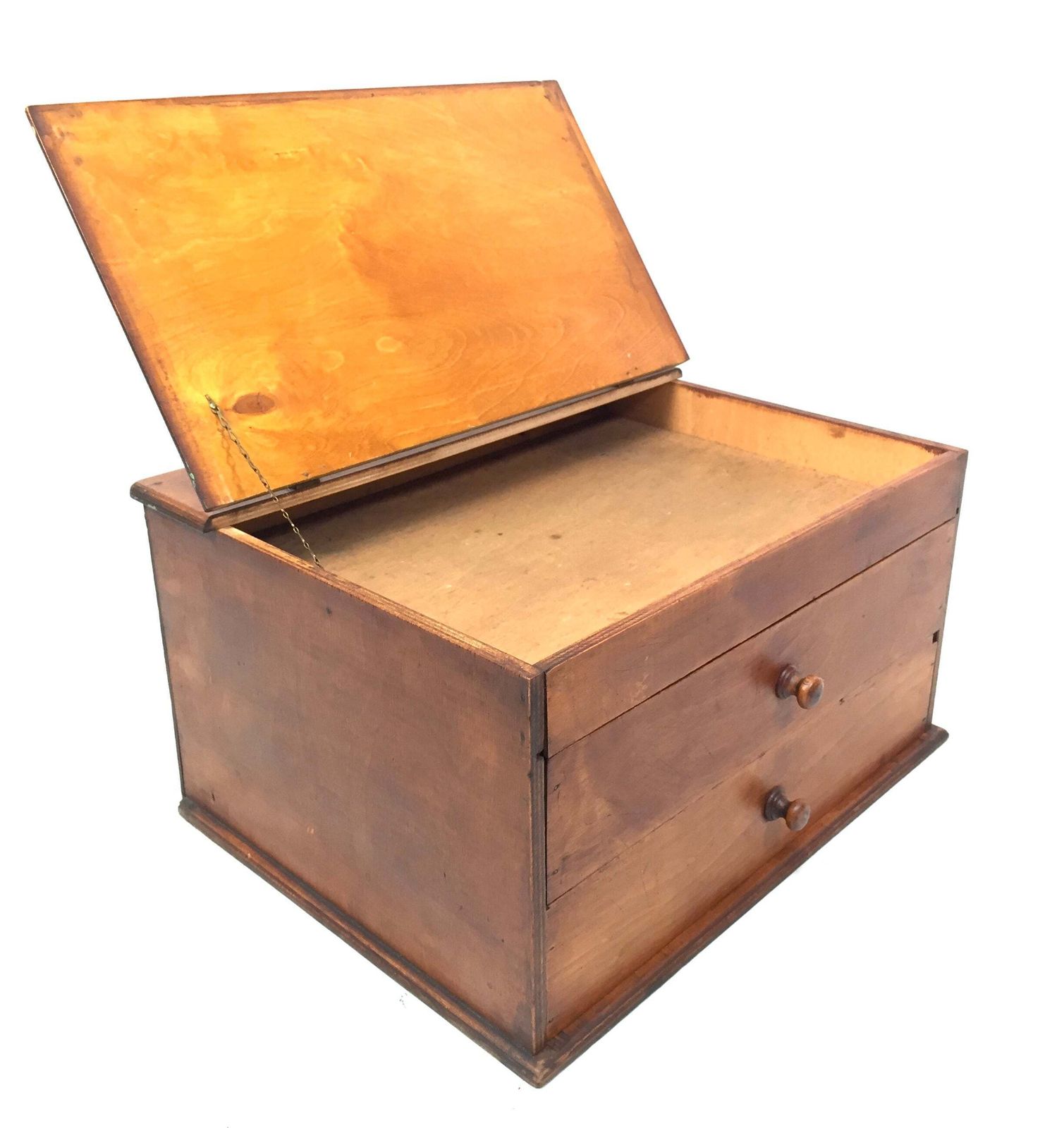 Antique Tabletop Storage Box / Sewing /Haberdashery Cabinet / Jewellery / C1950 photo vintage