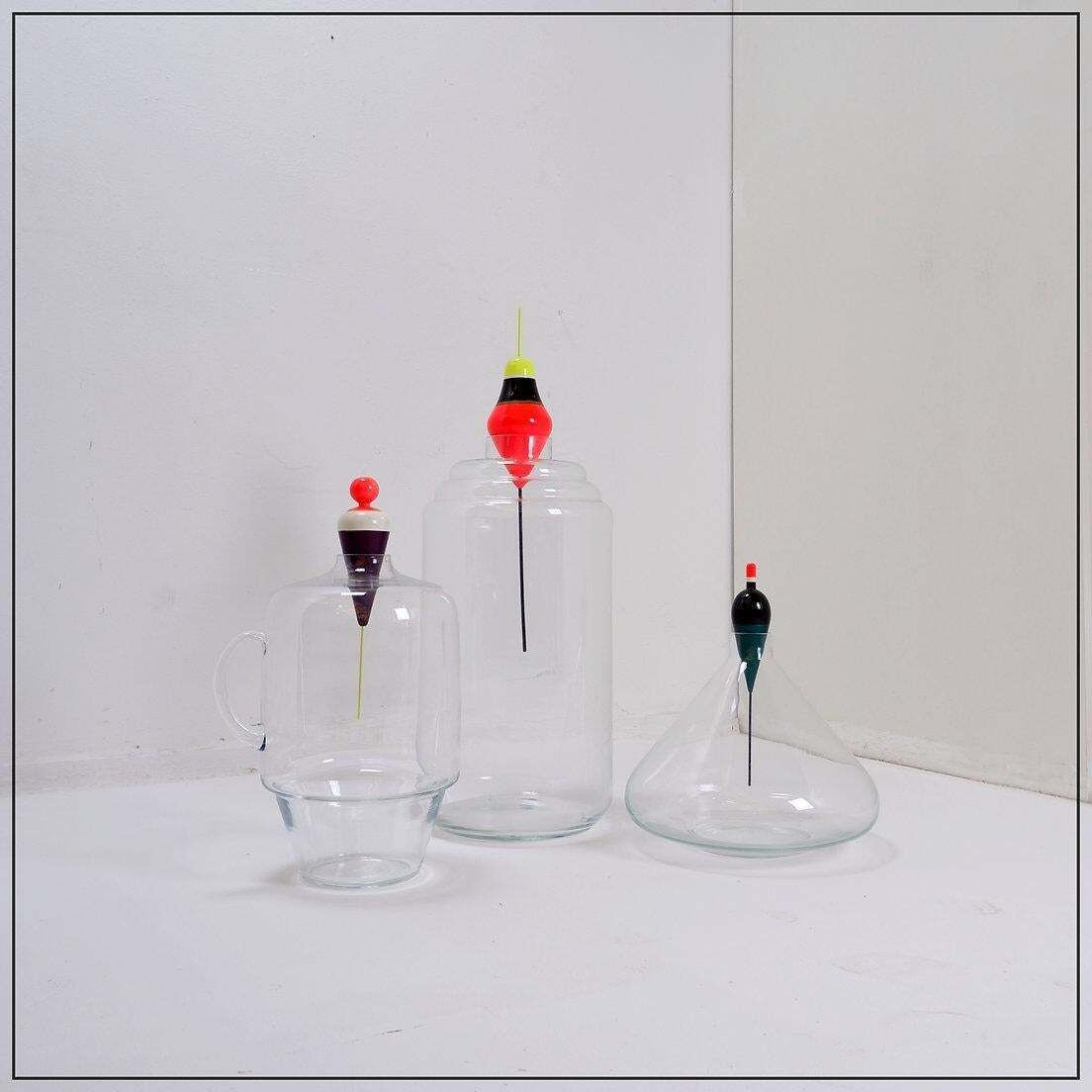 Set Of 3 "Pescadous" Vases By Margaux Keller For Roche Bobois 2014 photo for sale