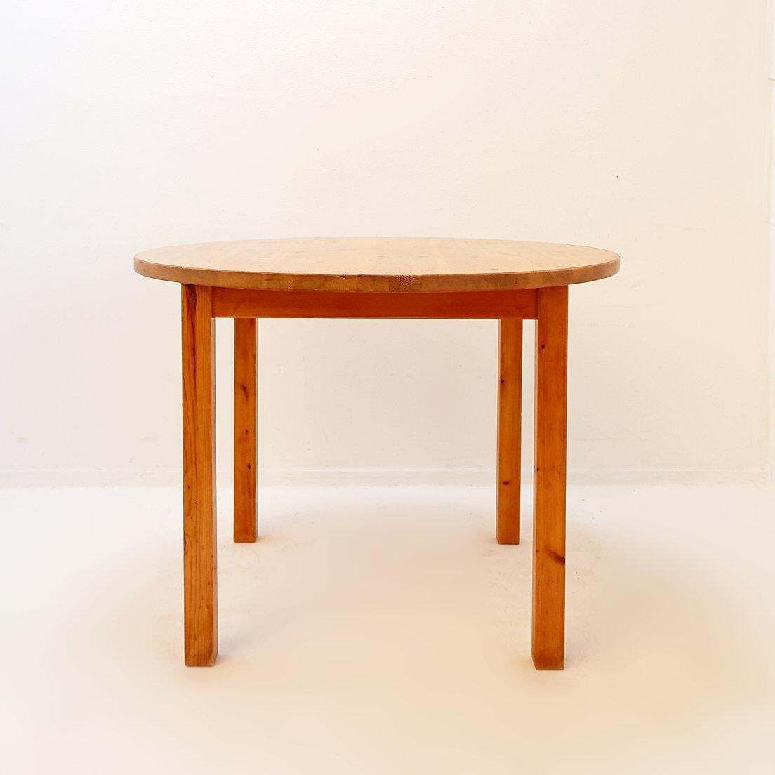 Mid Century Swedish Pine Wood Dining Set   1970s   1 Table & 4 Chairs photo 1143.0