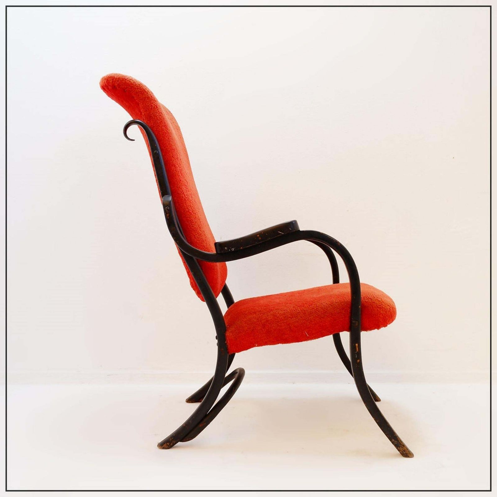 photo for sale Curved Wood Armchair From Jacob & Josef Kohn, 1890s