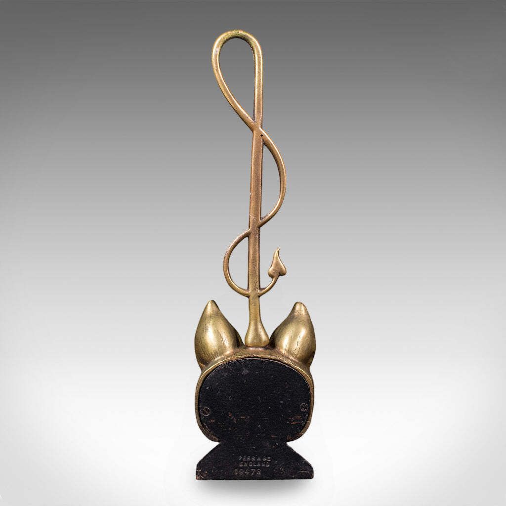 Antique Fox Head Doorstop, English, Brass, Country House Door Keeper, Circa 1920 photo Home Fixtures