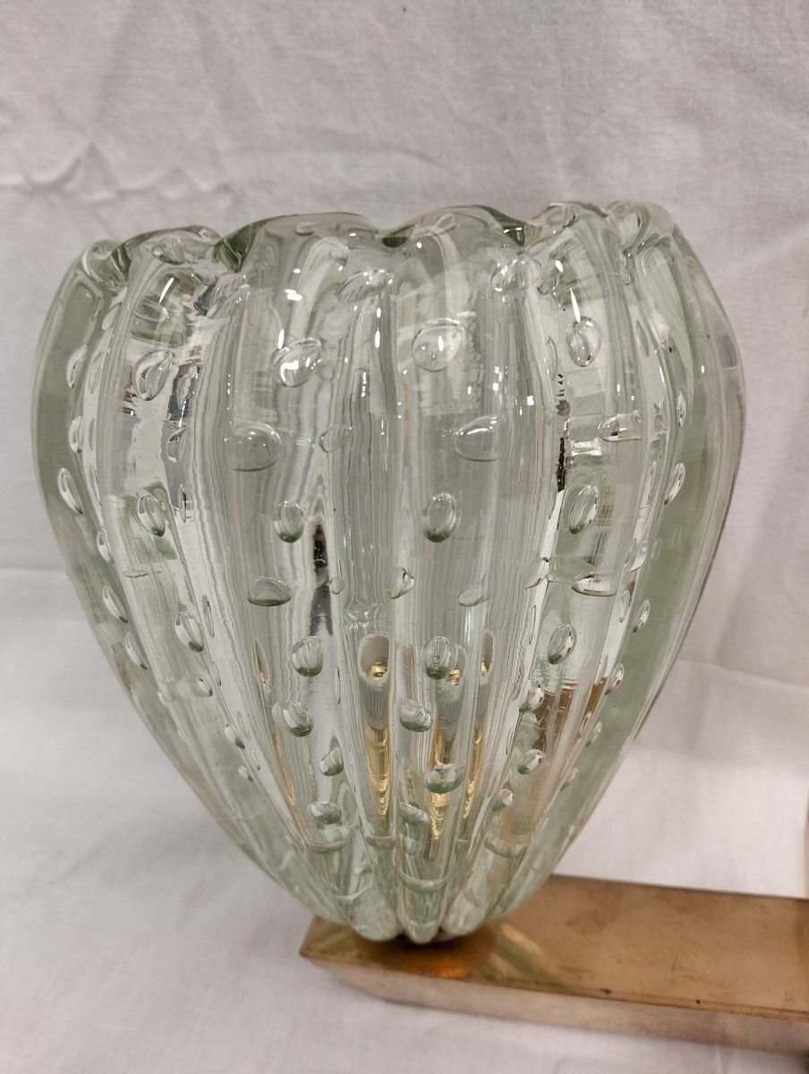 Murano Glass Wall Lights By Ercole Barovier For Barovier & Toso, 1980s, Set Of 2 photo buy