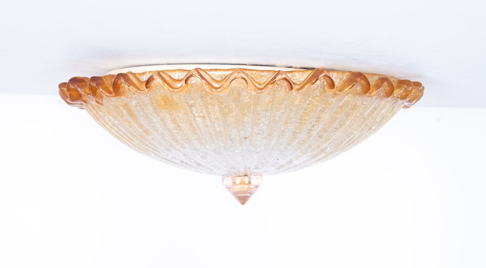 Mid Century Barovier & Toso Attributed Flush Mount Italy photo furniture