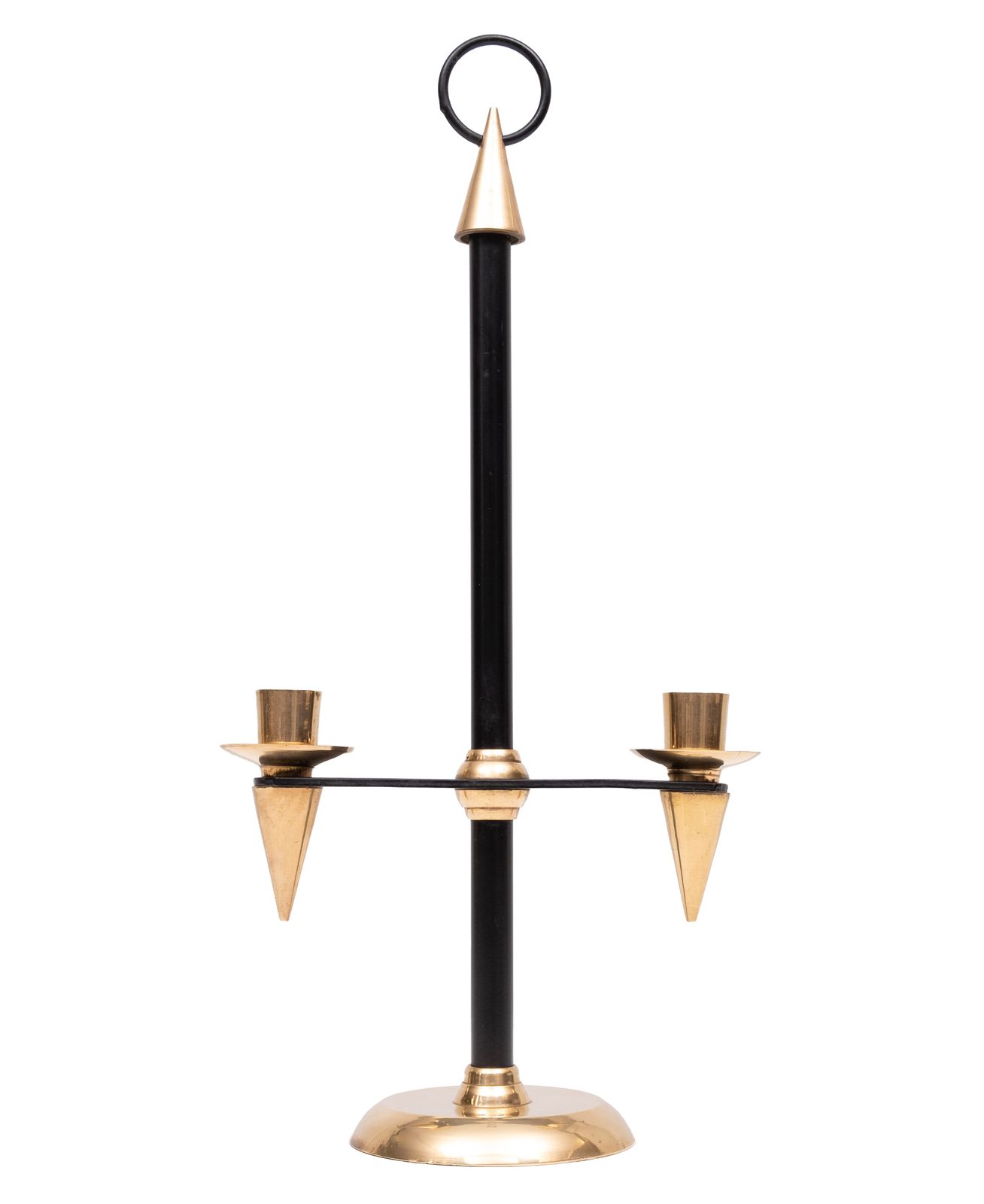 1940s Italian Brass Candle Stick Holder