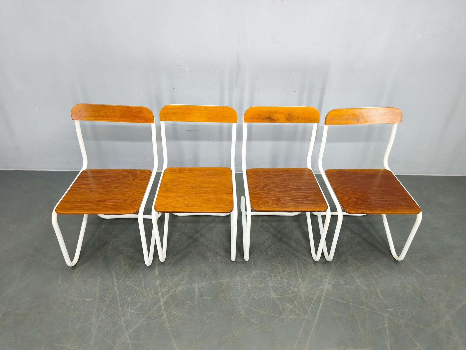 Set Of 4 Bauhaus Cantilever Chairs, Tubular Steel, Germany 1930s photo Furniture