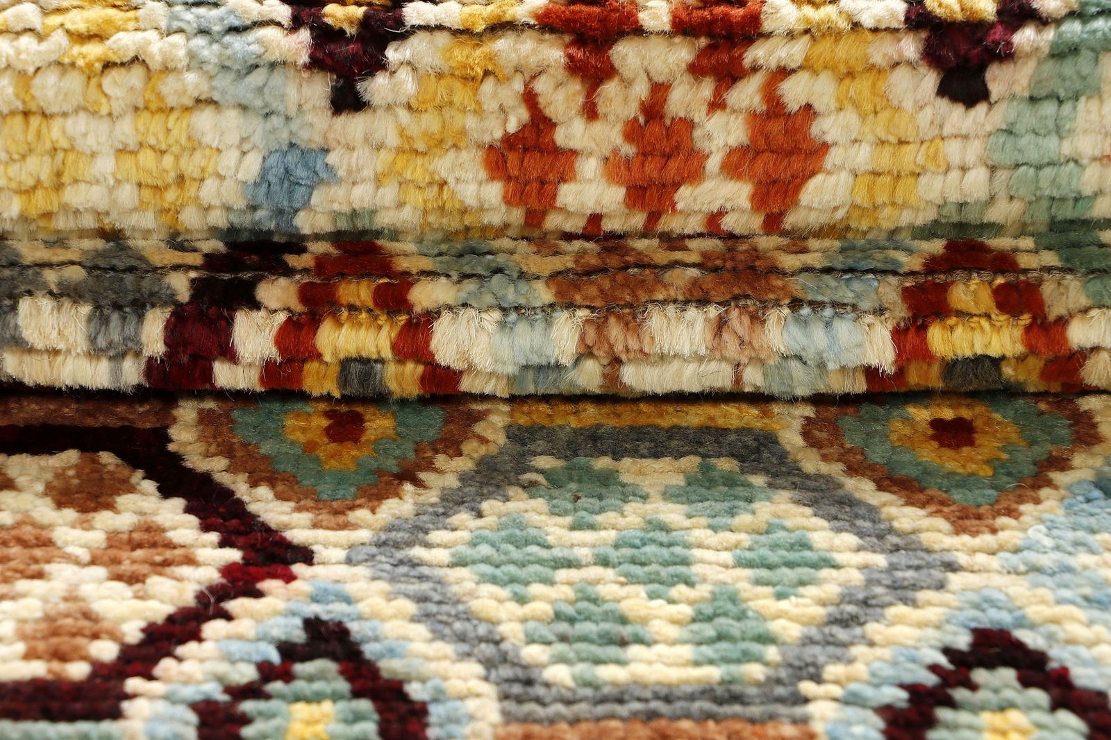 2x10 Turkish Anatolian Geometric Boho Hand Knotted Runner Rug photo vinterior