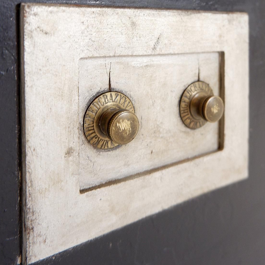 20th Century Antique Cast Iron Safe, Industrial Style, 50x33cm photo buy