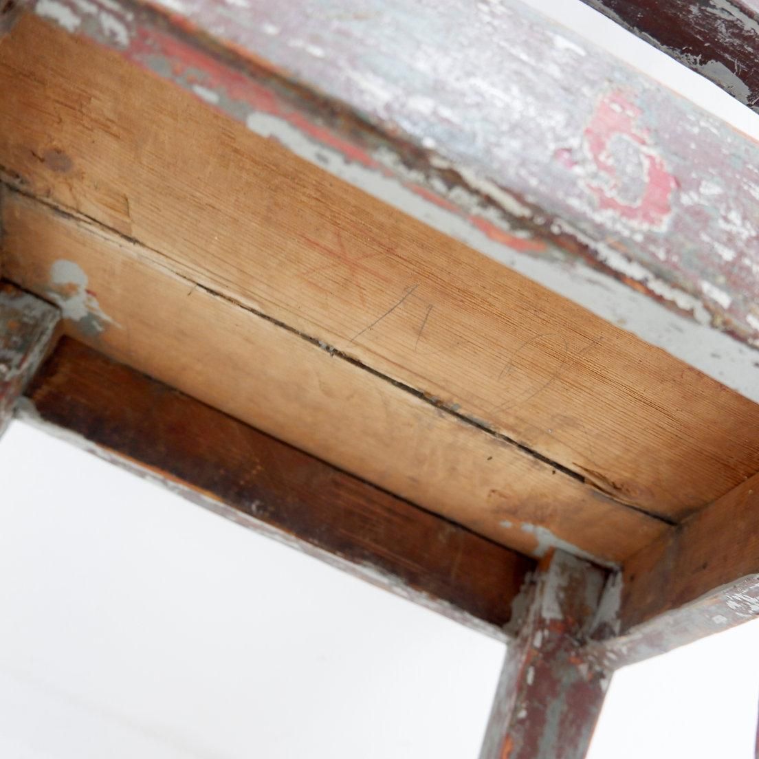 Swedish Gustavian Style Side Chair, Wood, Antique Design, 20th Century photo vintage