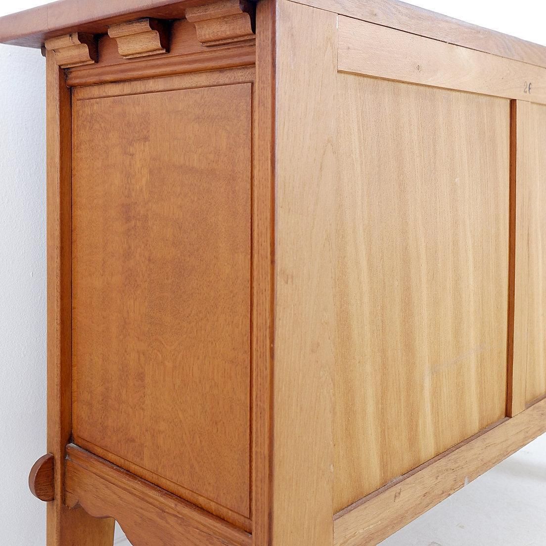 Three Drawer Chest Of Drawers In The Style Of Guillerme And Chambron   1960s photo vintage