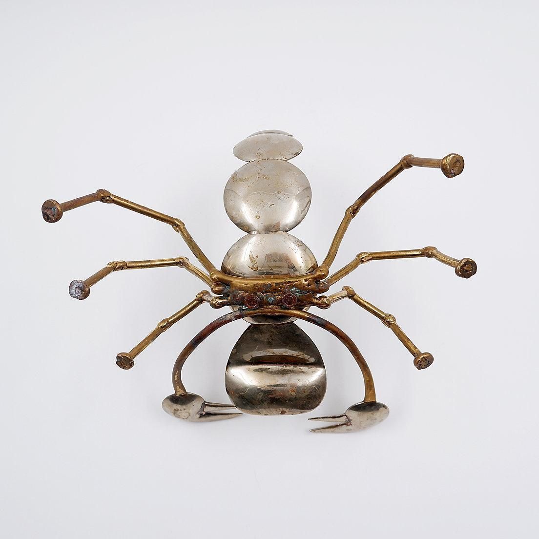 photo furniture Brass And Metal Scorpion Sculpture, Mid Century Modern, 1970s, 22x20cm