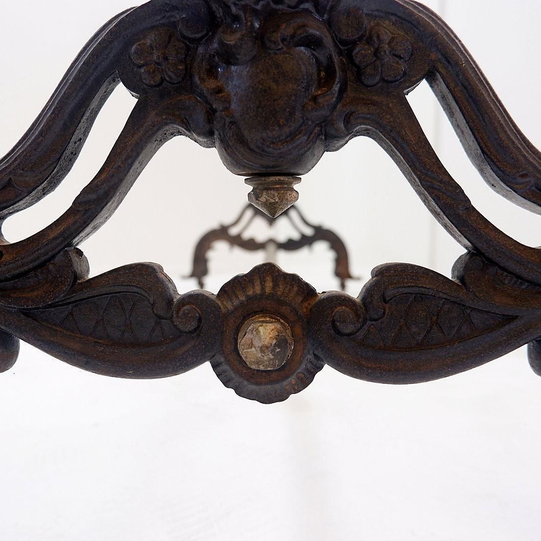 Antique English Clothes Rail, Brass & Steel, Late 19th Century, 164cm photo Furniture