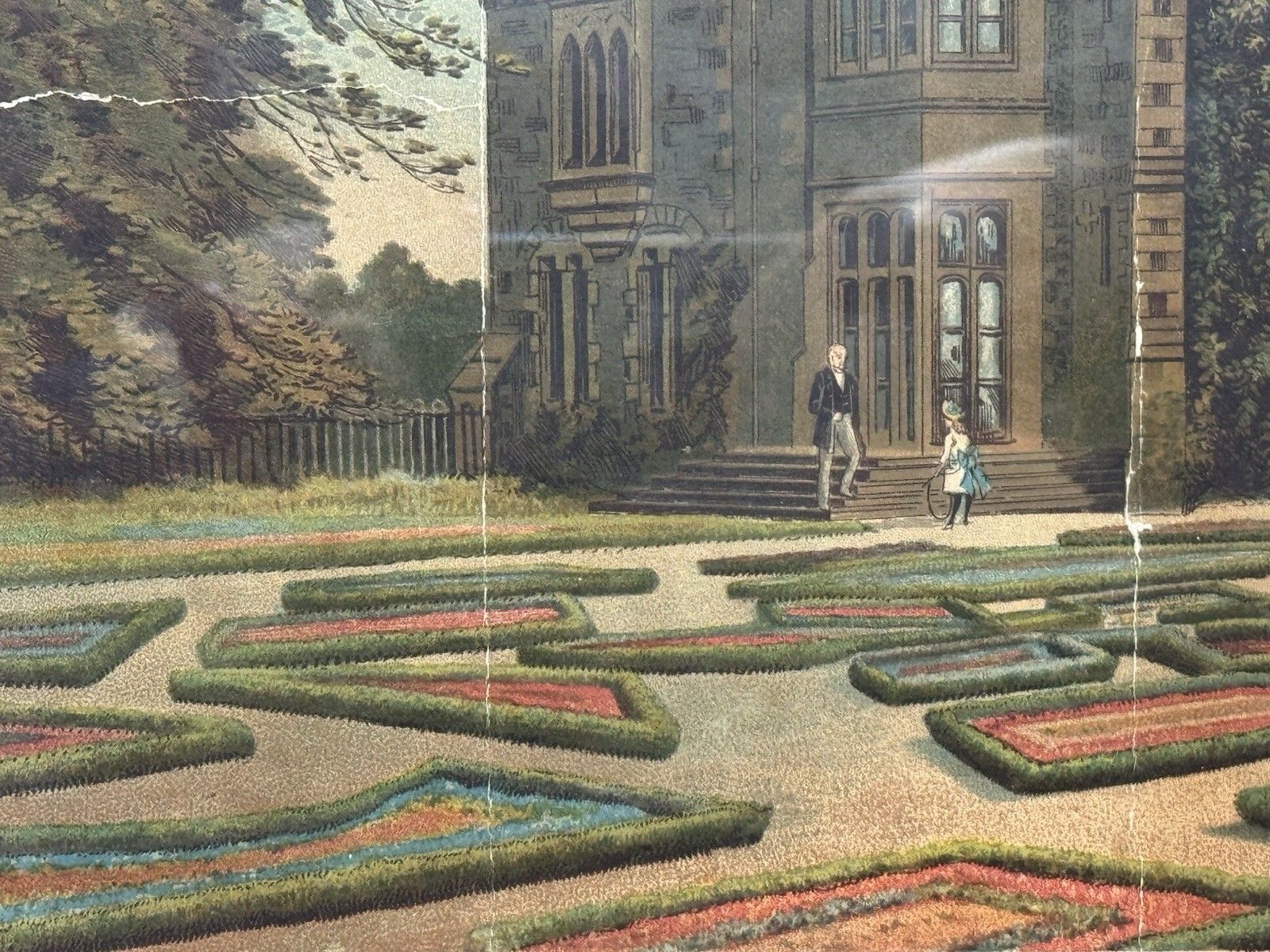 photo buy Harwarden Castle Print Victorian By Marcus Ward & Co Antique Print