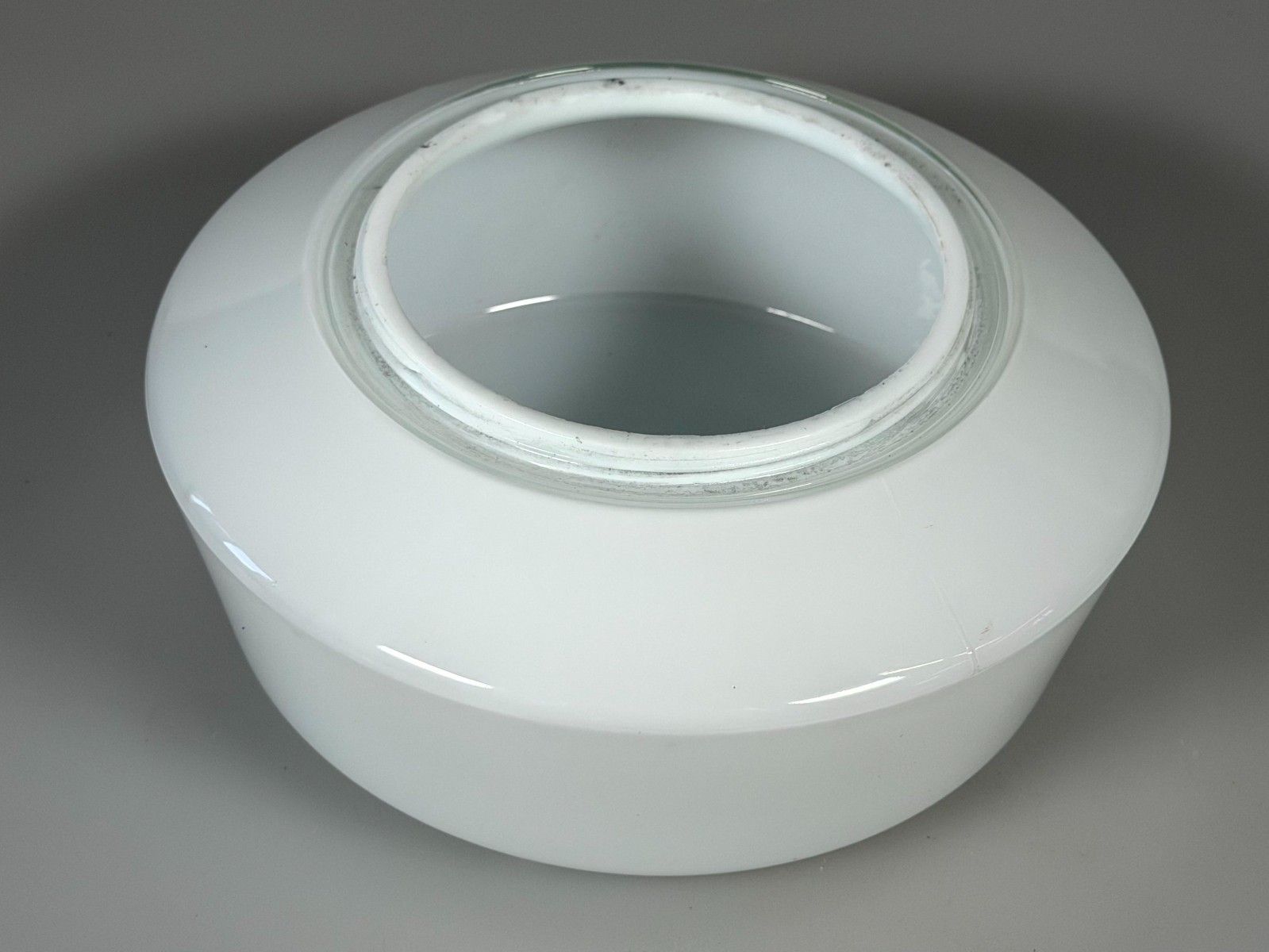 photo buy 50s 60s Lamp Light Plafoniere Milk Glass Mid Century Glass Design Rzb