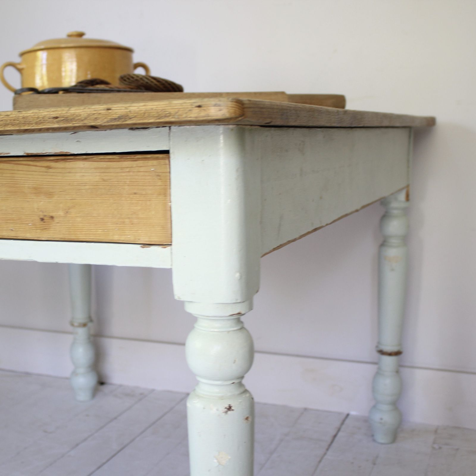 photo for sale Large Victorian Farmhouse Kitchen Table