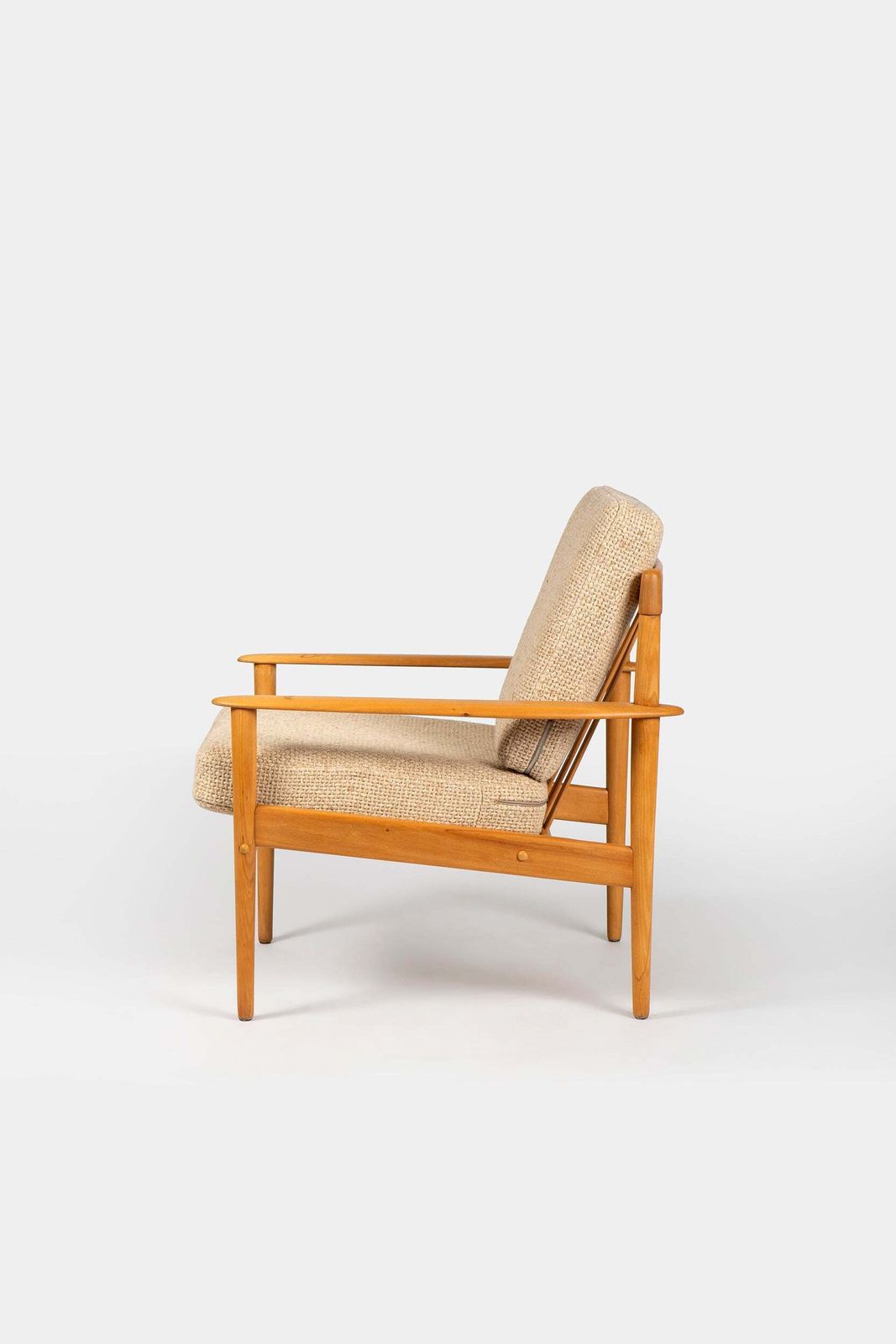 Pair Of Grete Jalk, Pj 56 Lounge Armchairs, Poul Jeppesen, 1960s photo for sale