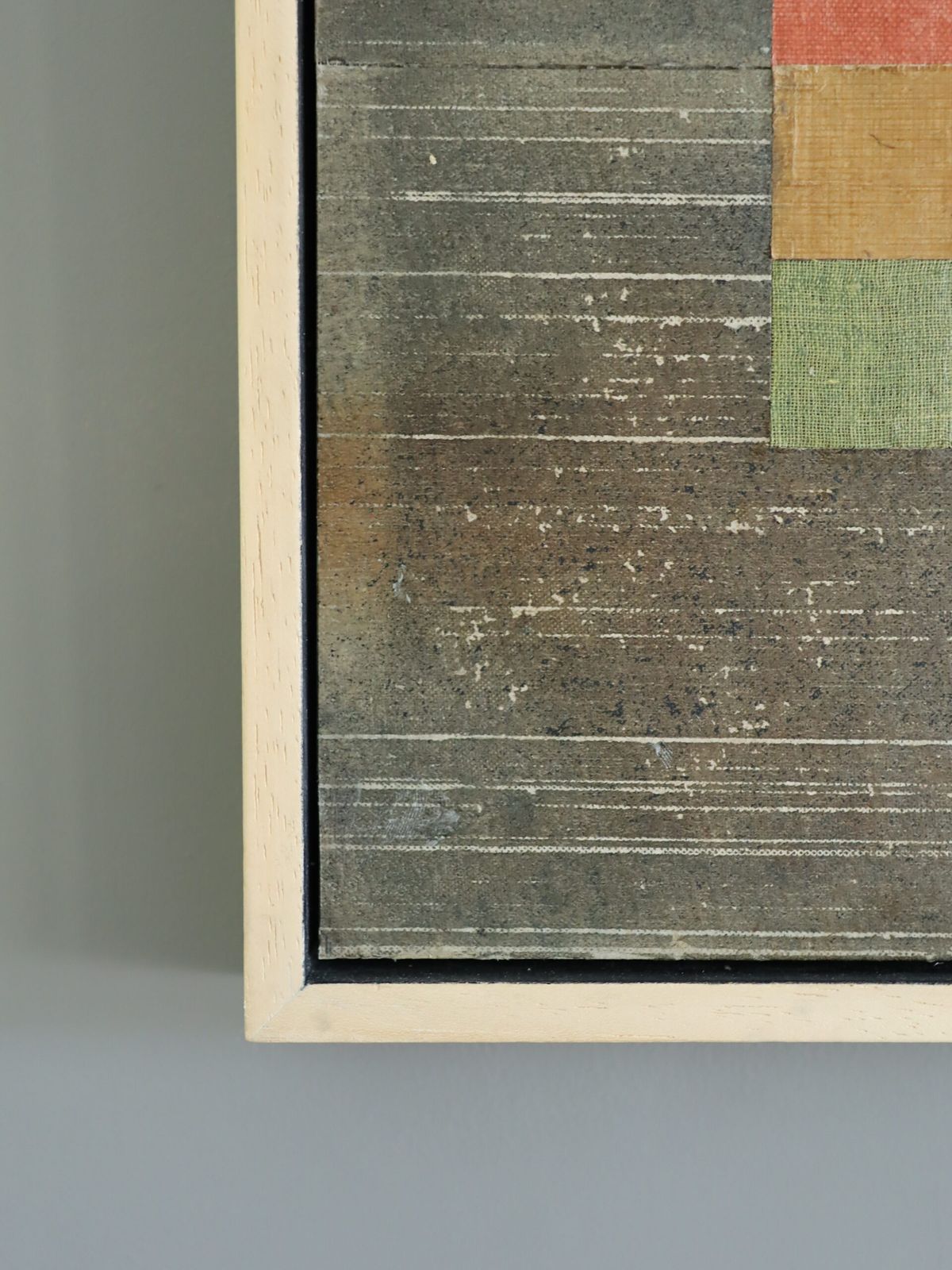 photo furniture Geometric Collage In Taupe, Mixed Media On Wooden Panel, 2026