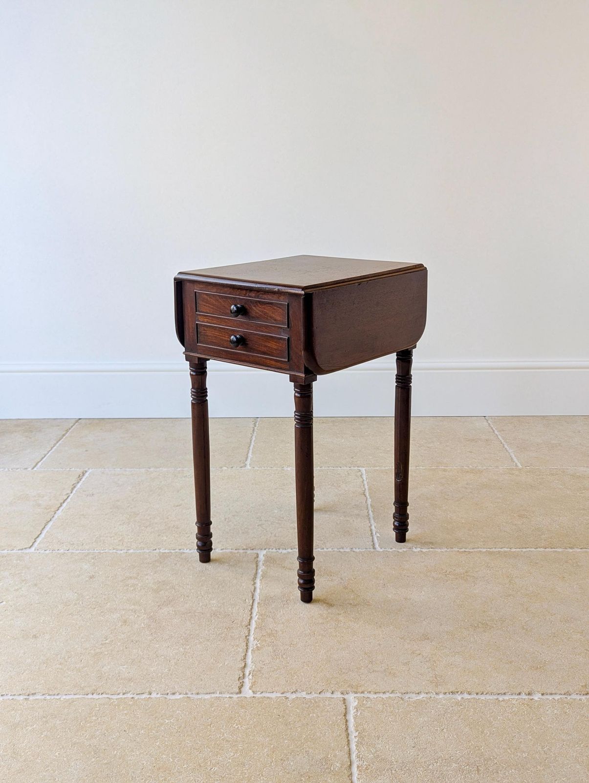 Antique Early Victorian Mahogany Pembroke Work Table C.1850 photo 525.0