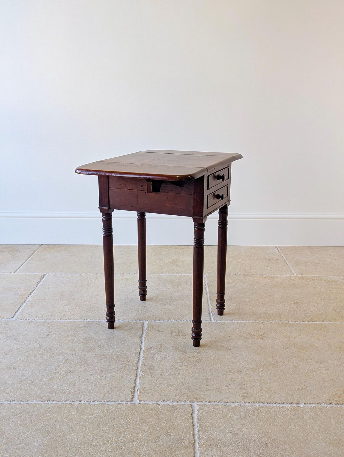 photo buy Antique Early Victorian Mahogany Pembroke Work Table C.1850