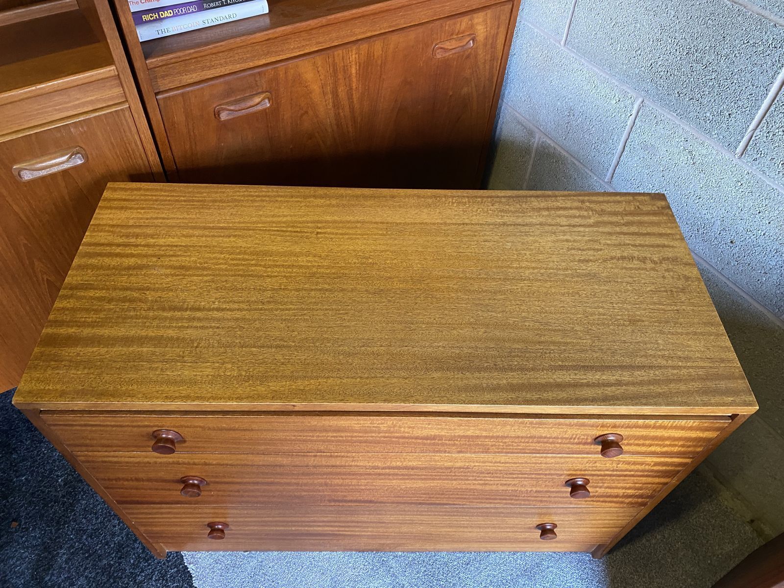 Mid Century Teak Bedroom Set With Chest Of Drawers Etc 1960s photo Furniture