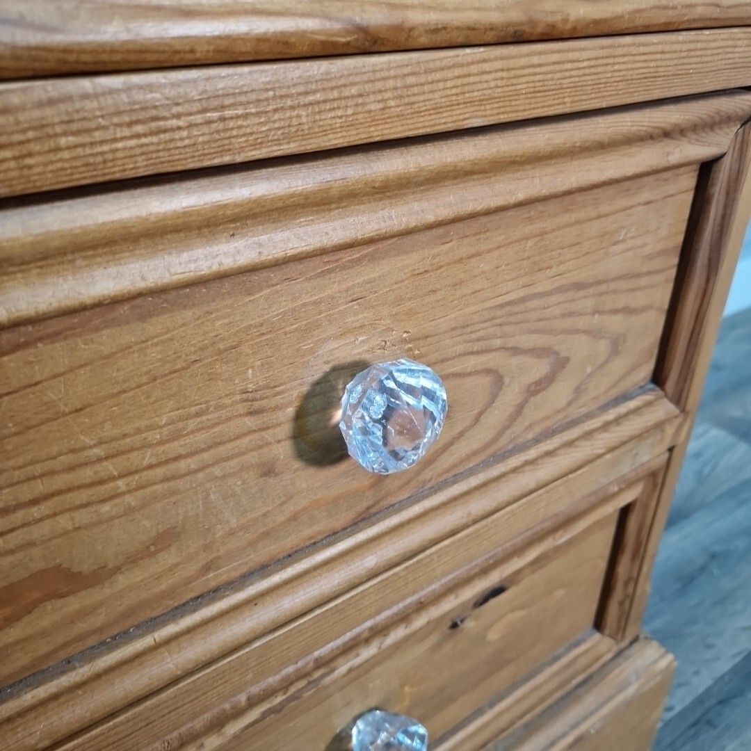 260.0 Antique Style Pine Rustic Solid Chest Of Drawers Country Farmhouse Victorian photo