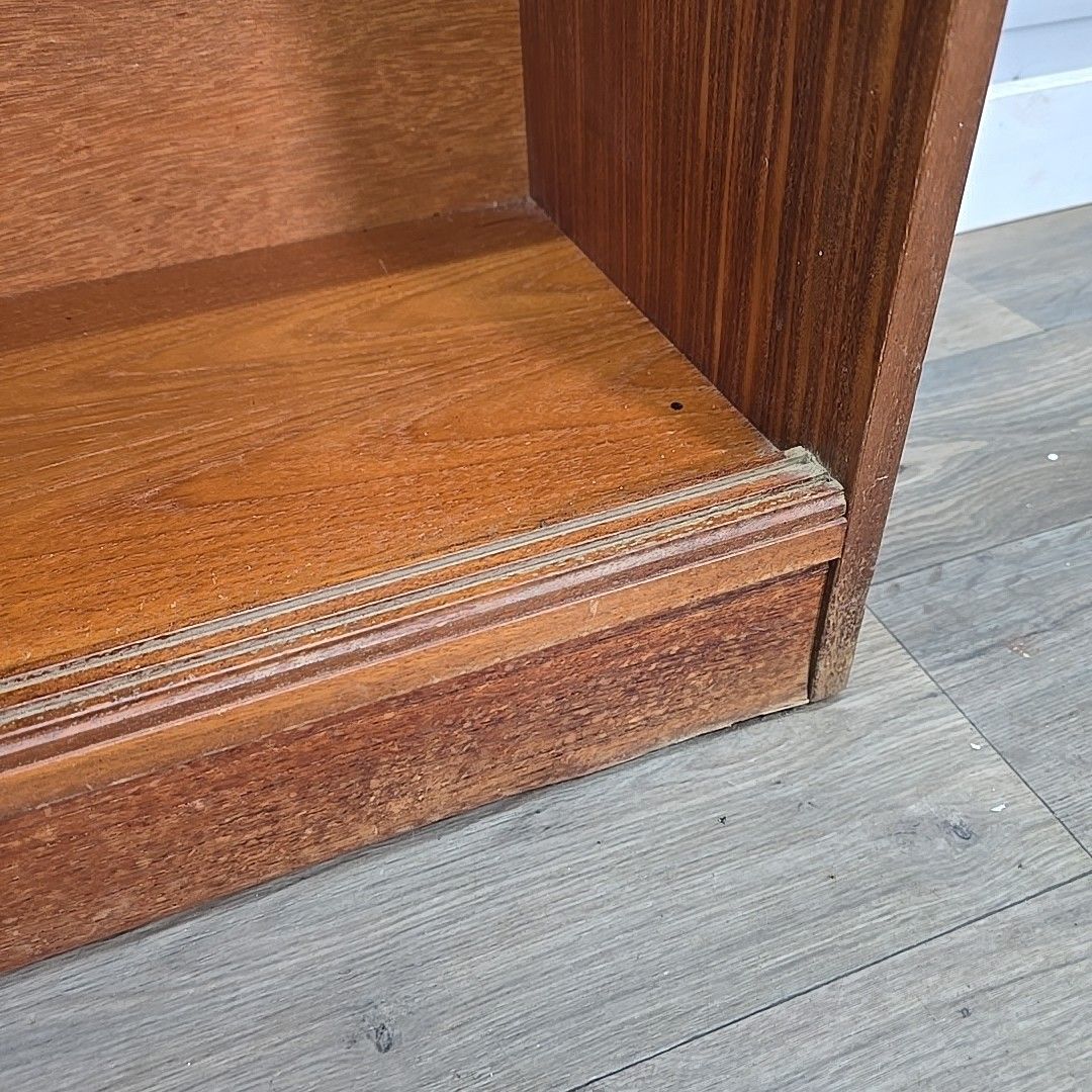 Furniture Retro Vintage Bookcase Teak Wooden Effect Book Shelf / Shelves Mid Century photo