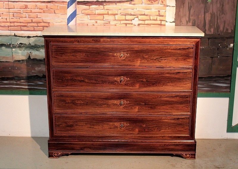 Chest Of Drawers Charles X Rosewood 19th
