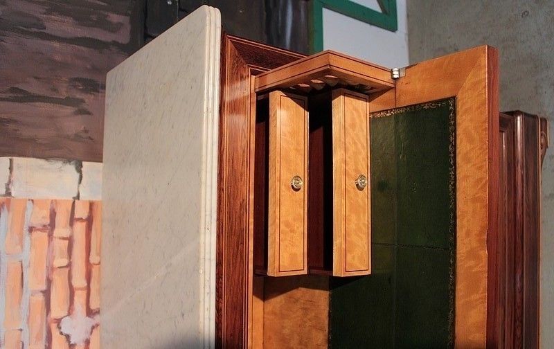 Chest Of Drawers Charles X Rosewood 19th photo vintage