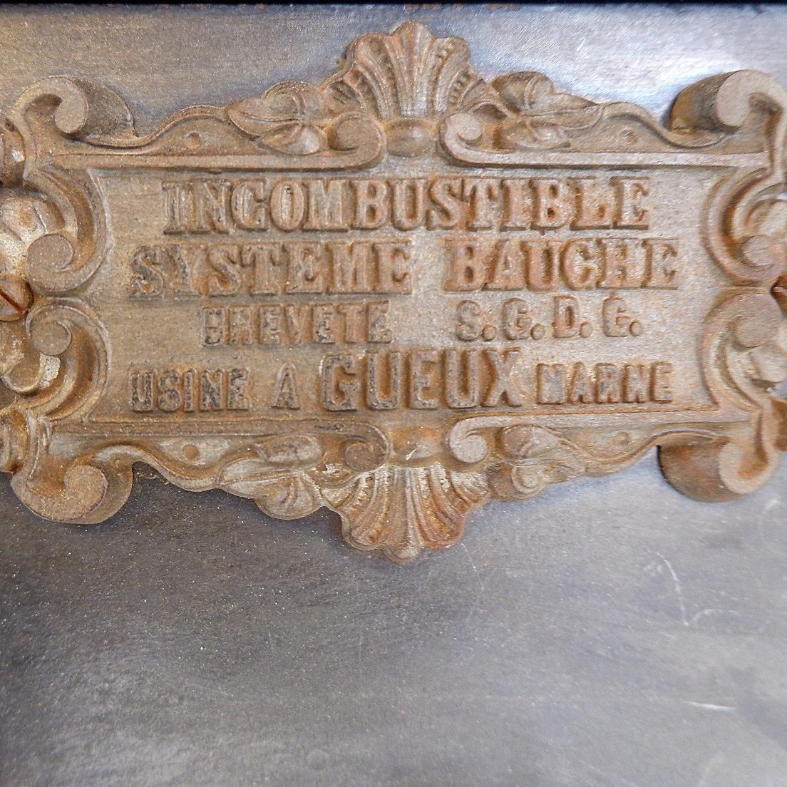 2703.0 Antique Safe, Incombustible Bauche Early 20th Century photo