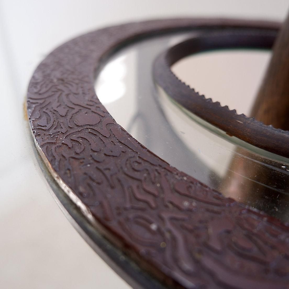 Vincent Wegnez Sculptural Bronze And Glass Console Table   Signed / Belgium 20th photo for sale