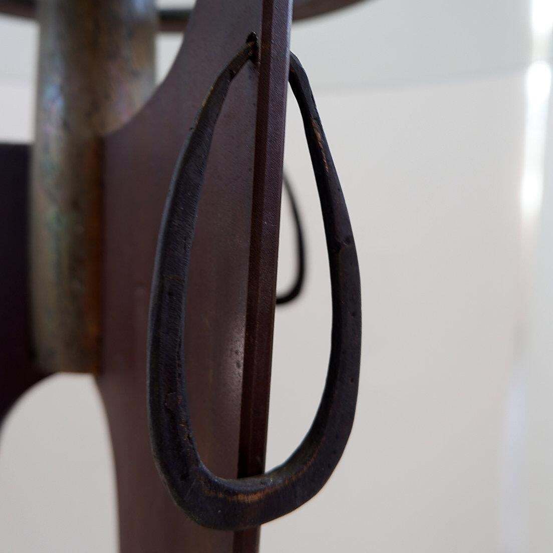 photo vinterior Vincent Wegnez Sculptural Bronze And Glass Console Table   Signed / Belgium 20th