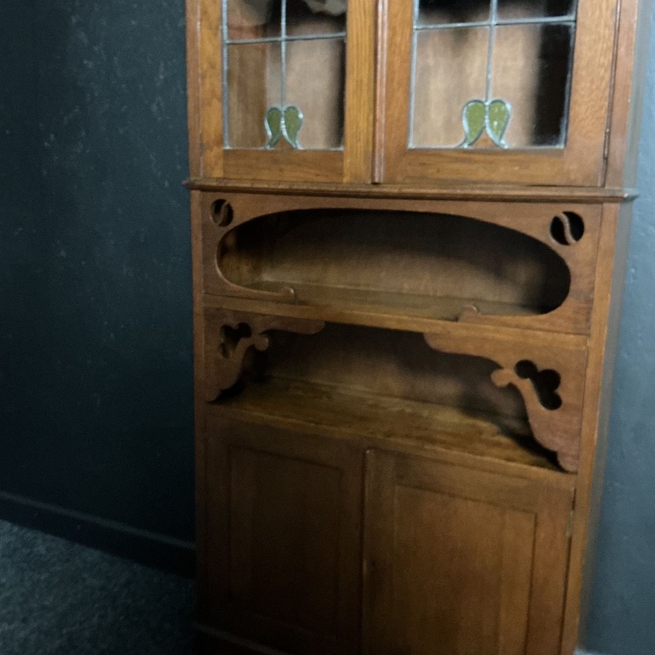 Arts And Crafts Oak Bookcase, 1800s photo vinterior