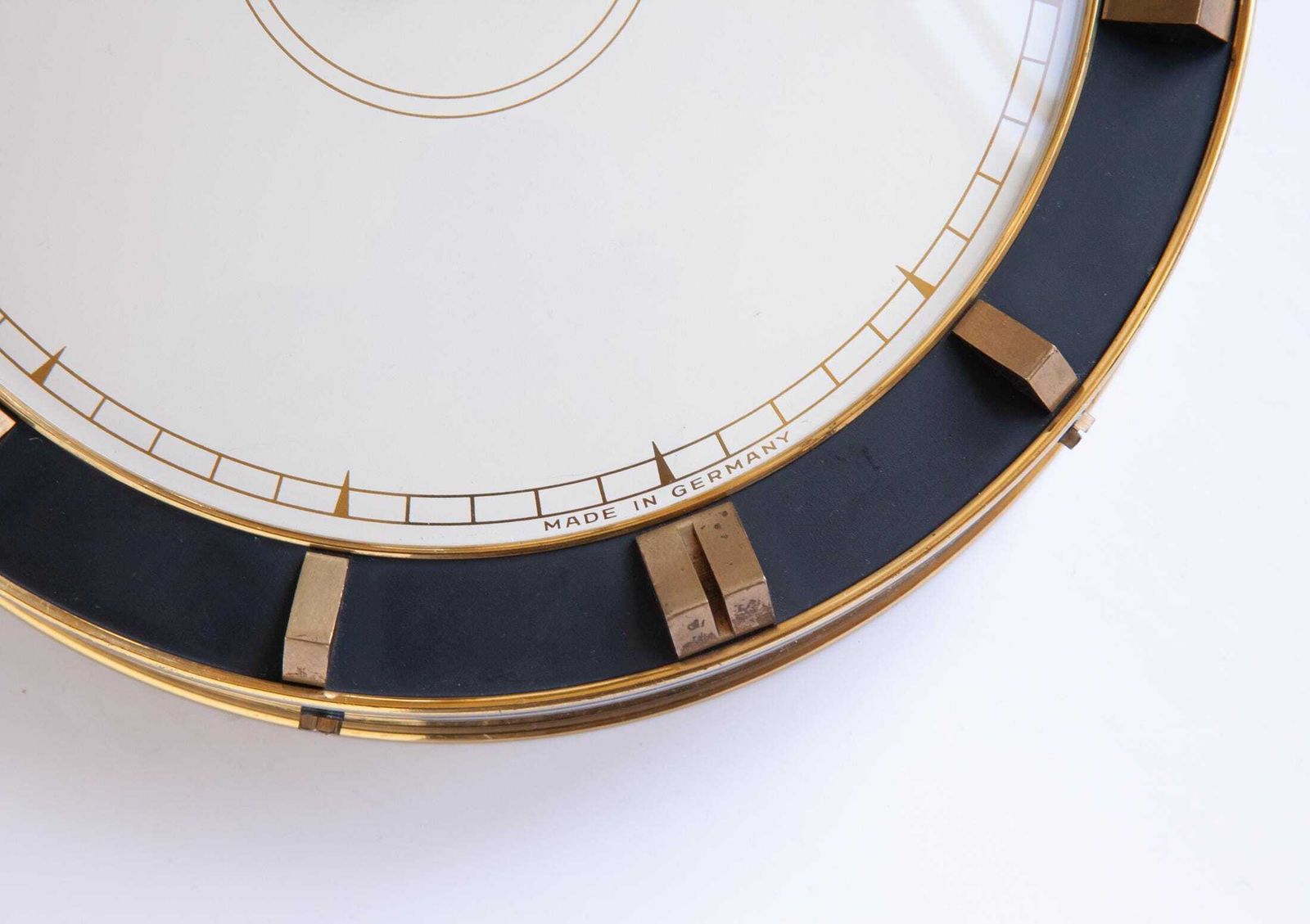 Art Deco Kienzle Heinrich Möller Wall Clock Bauhaus Mid Century Kitchen Modernism 1940s Mcm Brass photo vinterior