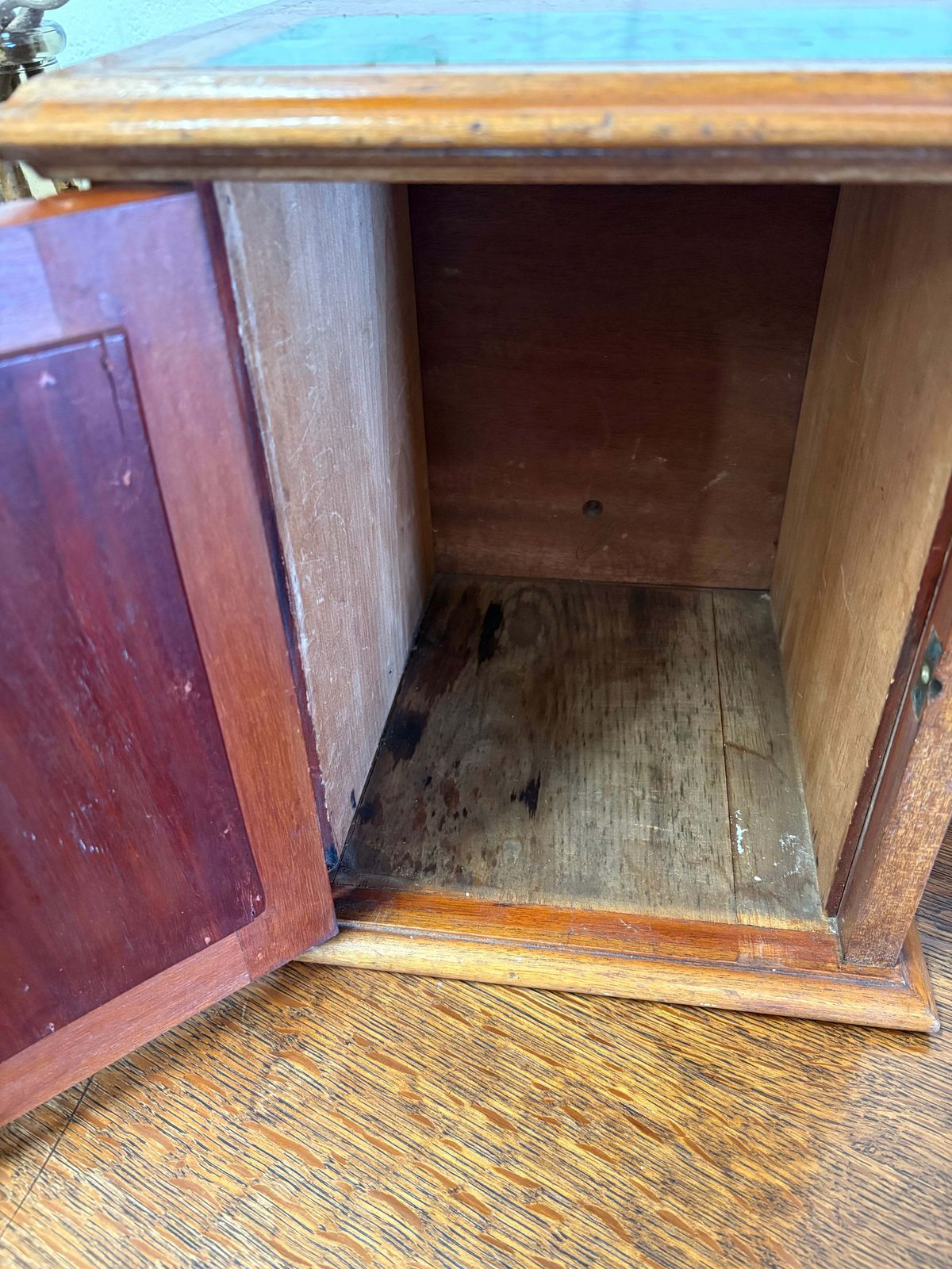 Antique Wooden Shop Countertop King Edward Cigar Cabinet Display photo furniture