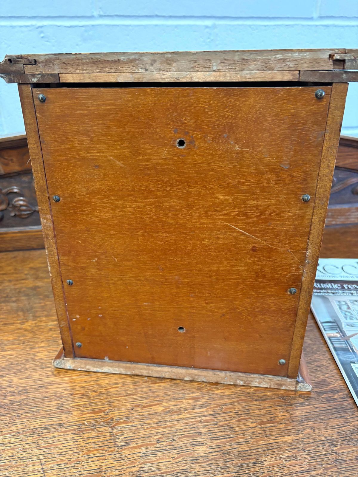 Antique Wooden Shop Countertop King Edward Cigar Cabinet Display photo 165.0
