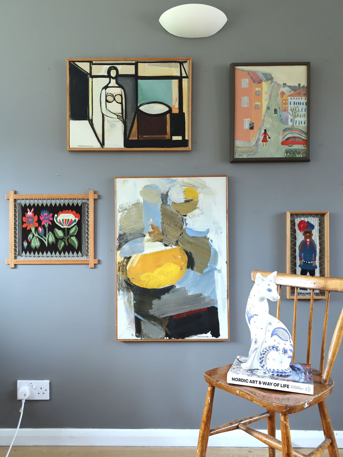 Figure In Constructed Room Oil Painting photo Art